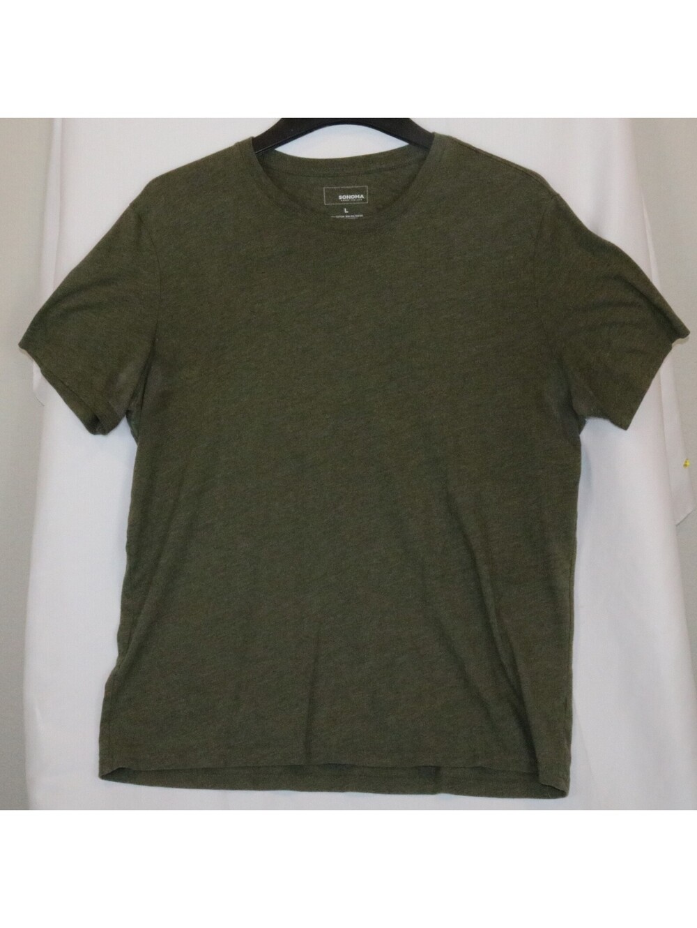 Sonoma Green T-Shirt Size Large Men's Short SleeveCotton/Poly